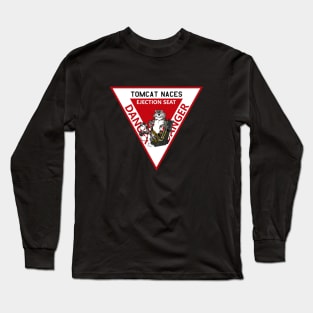 F-14 Tomcat - Tomcat Naces Ejection Seat - Clean Style Long Sleeve T-Shirt